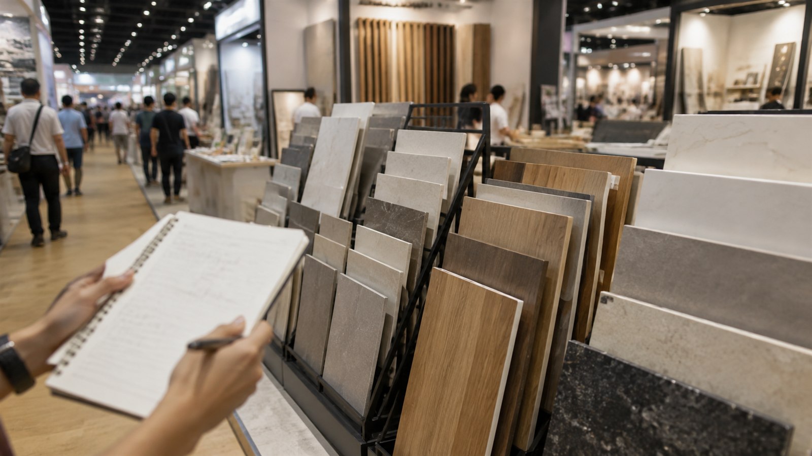 建材展現場材料樣品紀錄